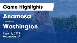 Anamosa  vs Washington  Game Highlights - Sept. 3, 2022
