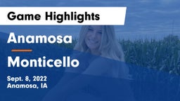 Anamosa  vs Monticello  Game Highlights - Sept. 8, 2022