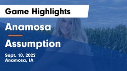 Anamosa  vs Assumption  Game Highlights - Sept. 10, 2022