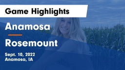 Anamosa  vs Rosemount  Game Highlights - Sept. 10, 2022