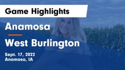 Anamosa  vs West Burlington  Game Highlights - Sept. 17, 2022