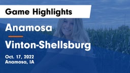 Anamosa  vs Vinton-Shellsburg  Game Highlights - Oct. 17, 2022