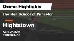 The Hun School of Princeton vs Hightstown  Game Highlights - April 29, 2024