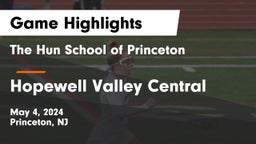 The Hun School of Princeton vs Hopewell Valley Central  Game Highlights - May 4, 2024