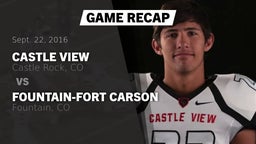 Recap: Castle View  vs. Fountain-Fort Carson  2016