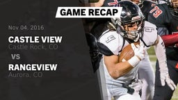 Recap: Castle View  vs. Rangeview  2016