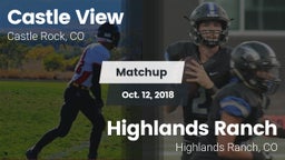 Matchup: Castle View vs. Highlands Ranch  2018