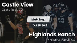 Matchup: Castle View vs. Highlands Ranch  2019