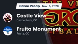 Recap: Castle View  vs. Fruita Monument  2020