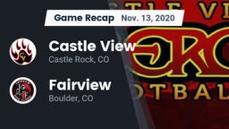 Recap: Castle View  vs. Fairview  2020