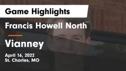 Francis Howell North  vs Vianney  Game Highlights - April 16, 2022