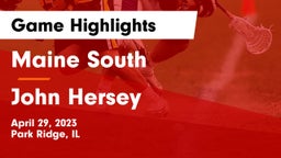 Maine South  vs John Hersey  Game Highlights - April 29, 2023