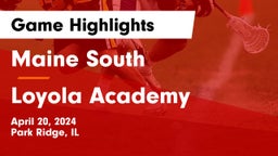 Maine South  vs Loyola Academy  Game Highlights - April 20, 2024