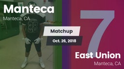 Matchup: Manteca  vs. East Union  2018