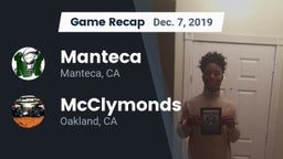 Recap: Manteca  vs. McClymonds  2019
