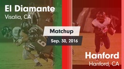 Matchup: El Diamante High vs. Hanford  2016