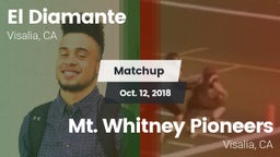 Matchup: El Diamante High vs. Mt. Whitney  Pioneers 2018