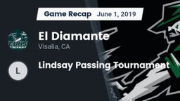 Recap: El Diamante  vs. Lindsay Passing Tournament 2019