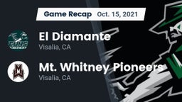 Recap: El Diamante  vs. Mt. Whitney  Pioneers 2021