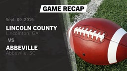 Recap: Lincoln County  vs. Abbeville  2016