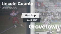 Matchup: Lincoln County High vs. Grovetown  2017