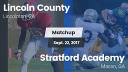 Matchup: Lincoln County High vs. Stratford Academy  2017