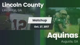 Matchup: Lincoln County High vs. Aquinas  2017