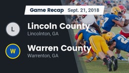 Recap: Lincoln County  vs. Warren County  2018