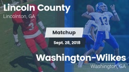 Matchup: Lincoln County High vs. Washington-Wilkes  2018