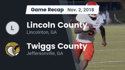 Recap: Lincoln County  vs. Twiggs County  2018