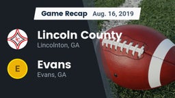 Recap: Lincoln County  vs. Evans  2019