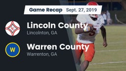 Recap: Lincoln County  vs. Warren County  2019
