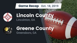 Recap: Lincoln County  vs. Greene County  2019