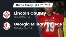 Recap: Lincoln County  vs. Georgia Military College  2019