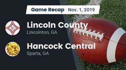 Recap: Lincoln County  vs. Hancock Central  2019