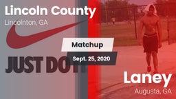 Matchup: Lincoln County High vs. Laney  2020