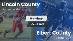 Matchup: Lincoln County High vs. Elbert County  2020