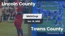 Matchup: Lincoln County High vs. Towns County  2020