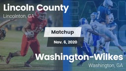 Matchup: Lincoln County High vs. Washington-Wilkes  2020