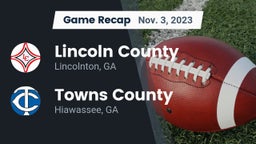 Recap: Lincoln County  vs. Towns County  2023