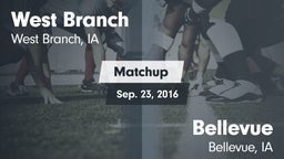 Matchup: West Branch High vs. Bellevue  2016