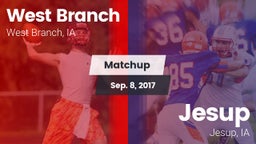 Matchup: West Branch High vs. Jesup  2017