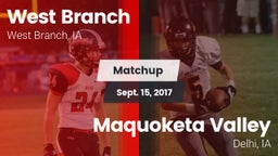 Matchup: West Branch High vs. Maquoketa Valley  2017