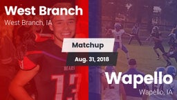 Matchup: West Branch High vs. Wapello  2018