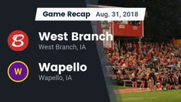 Recap: West Branch  vs. Wapello  2018