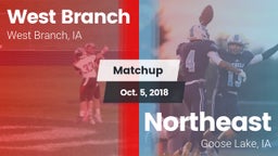 Matchup: West Branch High vs. Northeast  2018