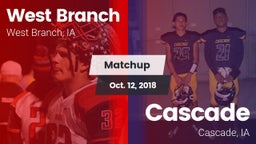 Matchup: West Branch High vs. Cascade  2018