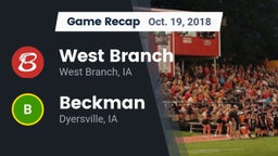 Recap: West Branch  vs. Beckman  2018