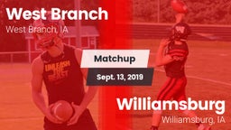 Matchup: West Branch High vs. Williamsburg  2019