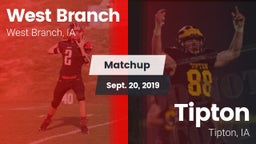 Matchup: West Branch High vs. Tipton  2019